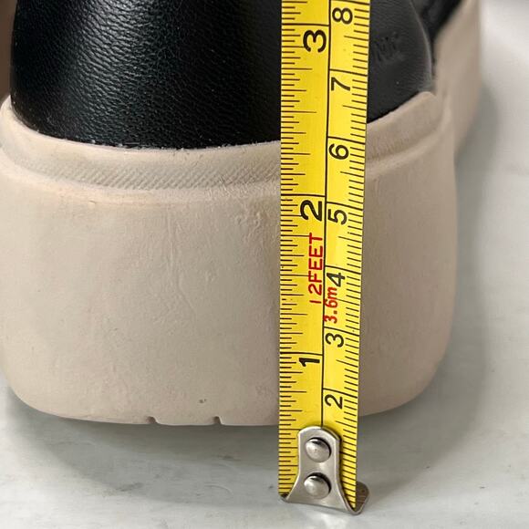 Vionic Kearny Platform Leather Slip-On Sneaker Loafer Black Women 7.5 Wide - Picture 8 of 10